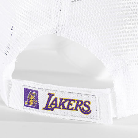 New Era - Casquette Trucker 9Forty Home Field Los Angeles Lakers Blanc