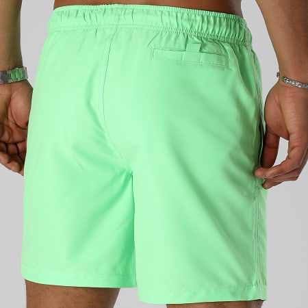 Teddy Yacht Club - Short De Bain Essentials Art Series Orange Vert Fluo