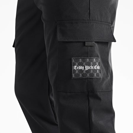 Teddy Yacht Club - Pantaloni cargo con logo nero