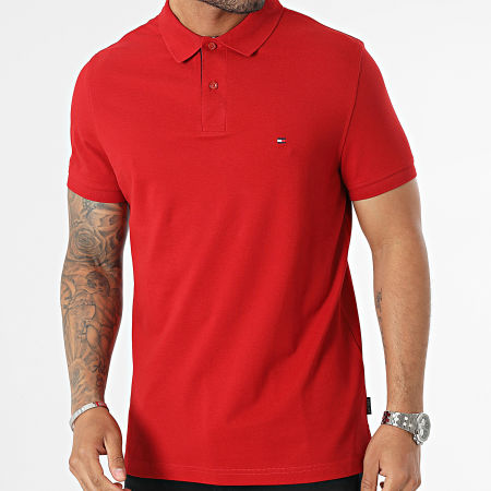 Tommy Hilfiger - Polo a manica corta Under Placket Flag 1684 Rosso