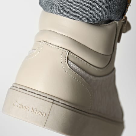 Calvin Klein - Sneakers High Top Lace Up 1046 Outline Mono Beige
