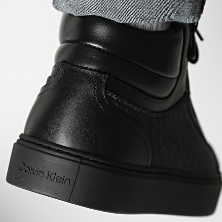 Calvin Klein - Sneakers High Top Lace Up 1046 Outline Mono Nero