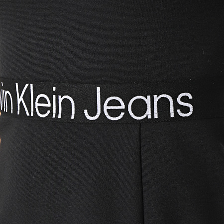 Calvin Klein - Robe Manches Courtes Femme Tape Milano 1408 Noir