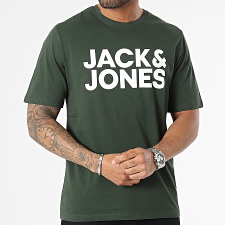 Jack And Jones - Maglietta Logo Corp Verde