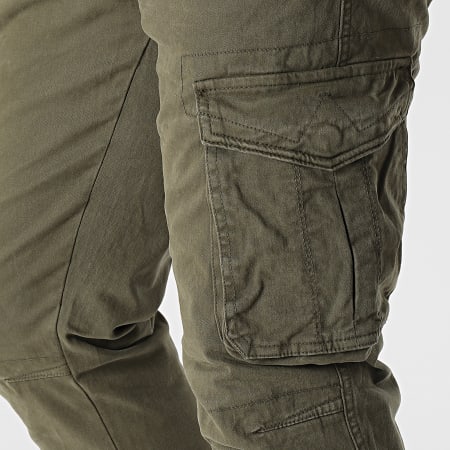 John H - Lot De 2 Pantalons Cargo Noir Vert Kaki