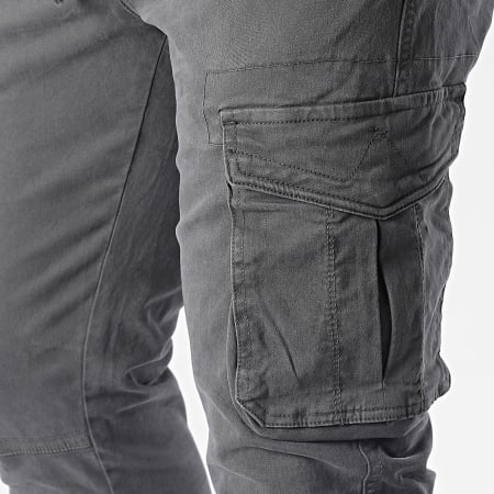 John H - Lote de 2 pantalones cargo negro gris marengo