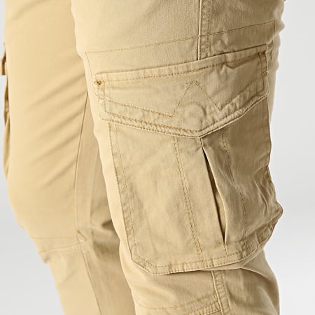 John H - Juego De 2 Pantalones Cargo Caqui Verde Camel