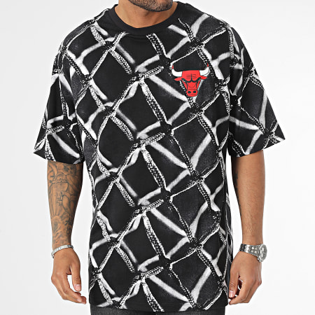 New Era - Tee Shirt NBA AOP Chicago Bulls 60357095 Noir