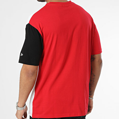 New Era - NBA Cortar y Coser Chicago Bulls Camiseta 60357088 Rojo Blanco Negro