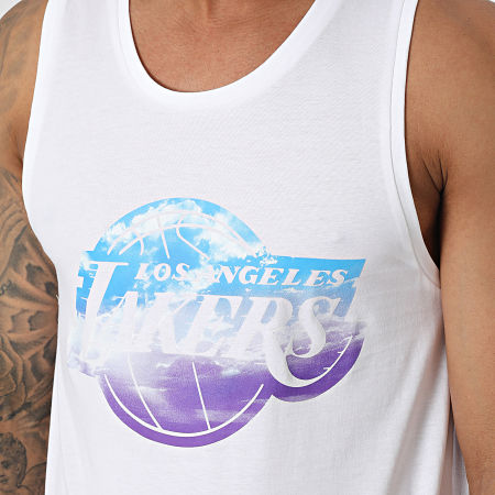 New Era - Camiseta NBA Sky Print Los Angeles Lakers 60357104 Blanca