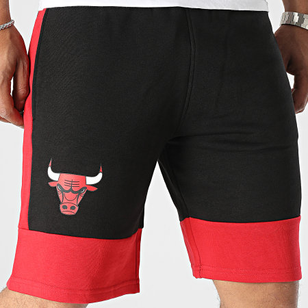 New Era - Pantaloncini da jogging a blocchi di colore Chicago Bulls NBA Band 60349349 Nero