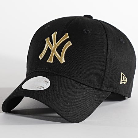 New Era - Cappello donna 9Forty Metallic Logo New York Yankees Oro Nero