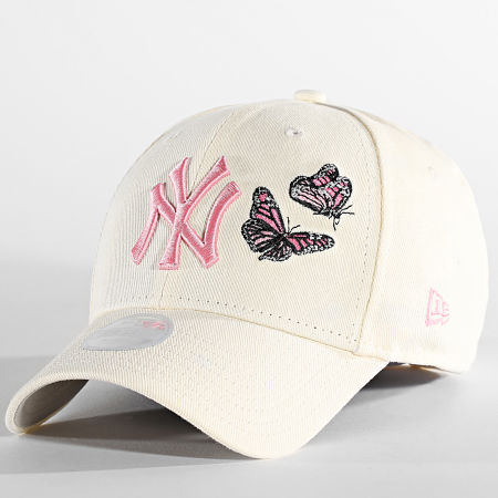 New Era - Gorra de mujer 9Forty Velour New York Yankees Beige - Ryses
