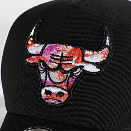 New Era - Cappellino Chicago Bulls Seasonal Infill Trucker Nero Bianco