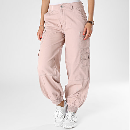 Only - Pantaloni cargo donna Tine Pink