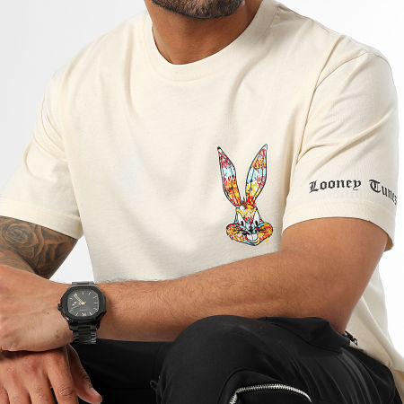 Looney Tunes - Camiseta Oversize Large Sleeves Bugs Bunny Graff Beige