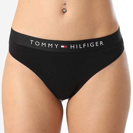 Tommy Hilfiger - Tanga de mujer 4146 Negro
