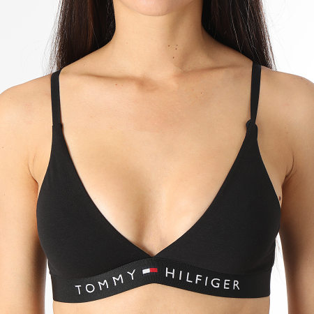 Tommy Hilfiger - Sujetador triángulo sin forro para mujer 4144 Negro