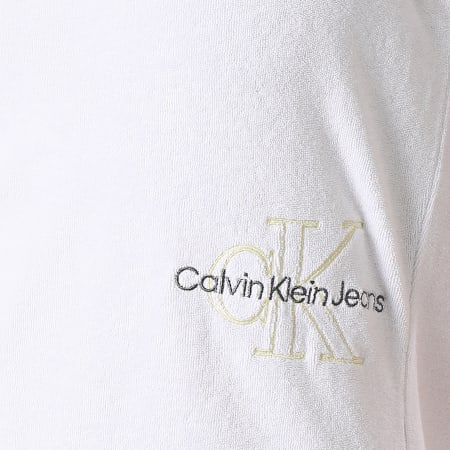 Calvin Klein - Robe Débardeur Femme Towelling Strappy 1404 Blanc