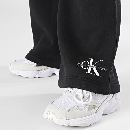 Calvin Klein - Pantalon Jogging Flare Femme Monologo Straight 1296 Noir