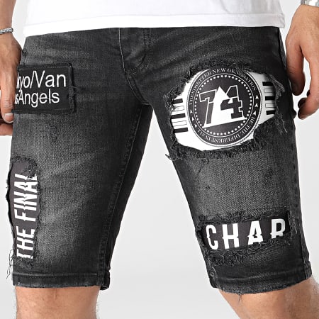 Pantalones cortos vaqueros clearance negros