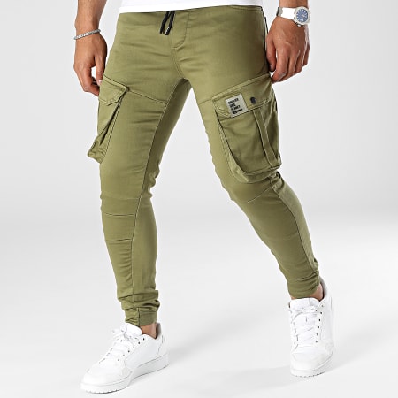 Pantalon cargo store vert kaki homme