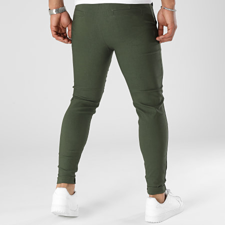 Frilivin - Lote de 2 pantalones chinos verde caqui