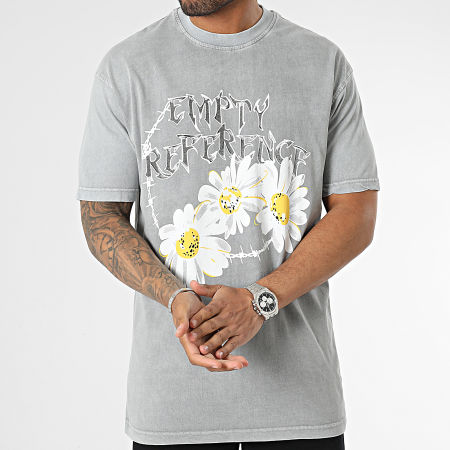 Ikao - Camiseta Floral Gris