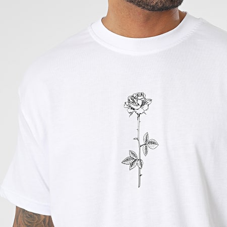 Ikao - Camiseta Floral Blanca