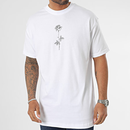 Ikao - Tee Shirt Blanc Floral