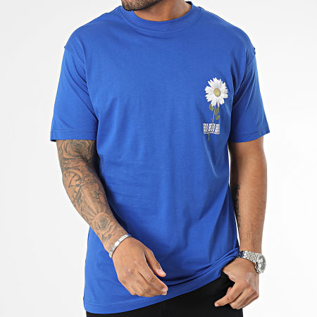 Ikao - King Blauw Gebloemd T-shirt