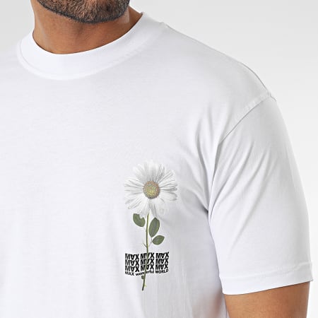 Ikao - Tee Shirt Blanc Floral