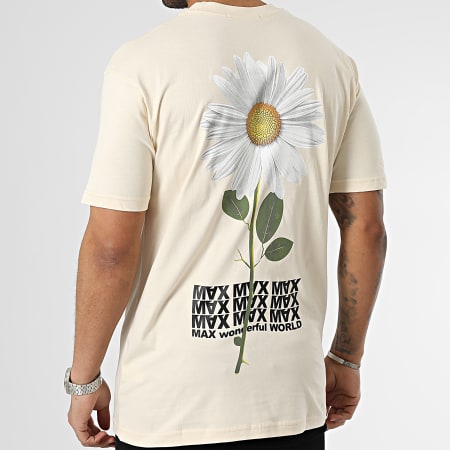 Ikao - Camiseta Beige Floral