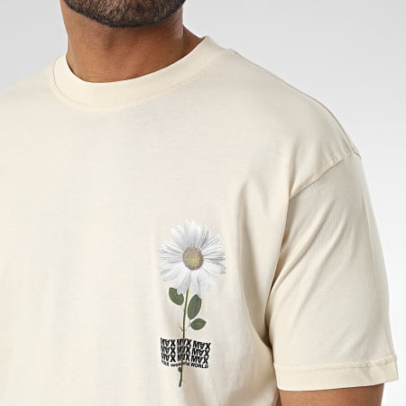 Ikao - Camiseta Beige Floral