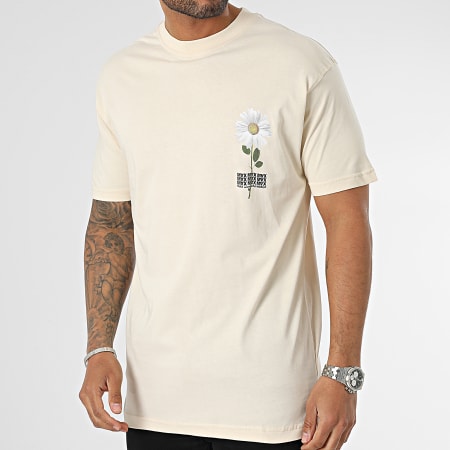 Ikao - Beige gebloemd T-shirt