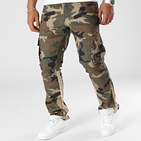 Cargo Pants Flare Jeans Caqui Verde Marrón Camuflaje