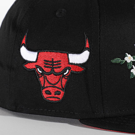 New Era - Snapback Cap 9Fifty Flower Wordmark Chicago Bulls Negro