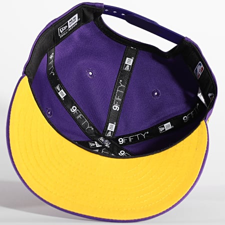 New Era - Cappellino Snapback 9Fifty Flower Wordmark Los Angeles Lakers Viola