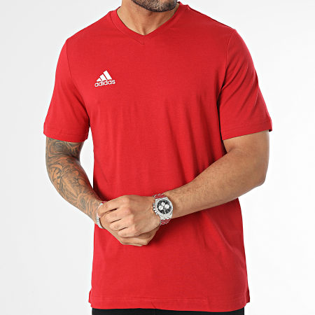 Adidas Sportswear - Maglietta con scollo a V Ent22 HC0451 Rosso
