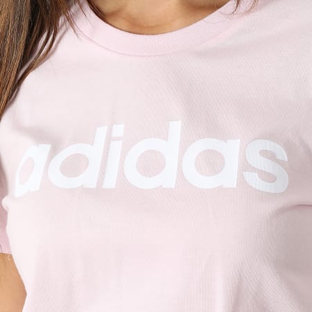 Adidas Sportswear - Tee Shirt Femme Linear GL0771 Rose Clair -  LaBoutiqueOfficielle.com