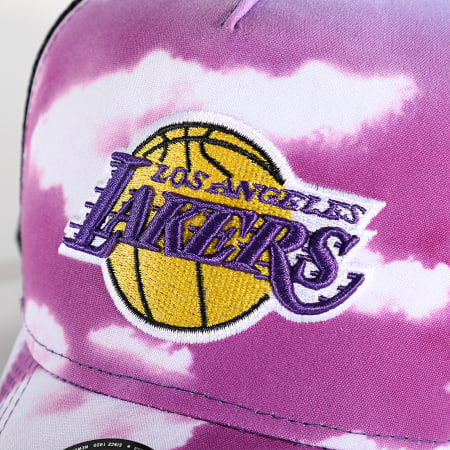New Era - Gorra Trucker Cloud AOP Los Angeles Lakers Purple