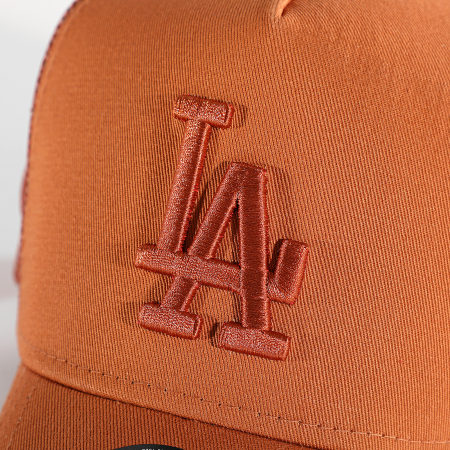 New Era - Cappello Trucker a maglie tonali Los Angeles Dodgers Marrone