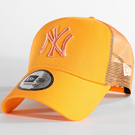 New Era - Gorra Trucker Tonal Mesh New York Yankees Naranja