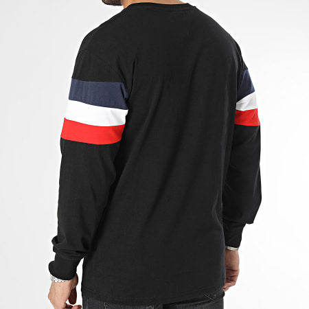 Tommy Jeans - Tee Shirt Manches Longues Relax Colorblock 6834 Noir