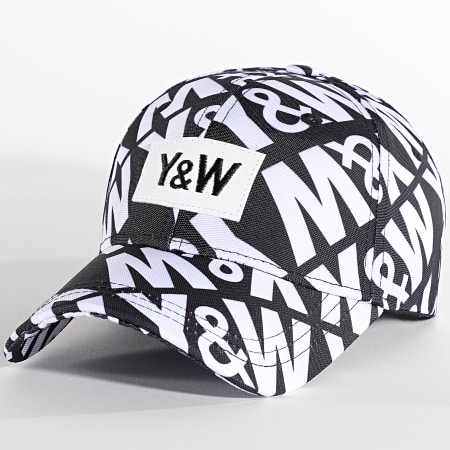 Y et W - Logo Cap Negro Blanco