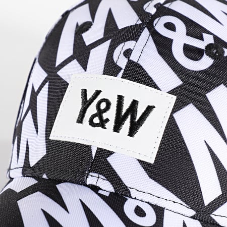 Y et W - Logo Cap Negro Blanco