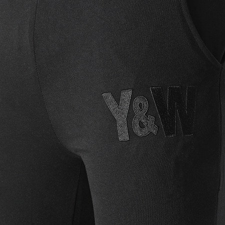 Y et W - Rider Jogging Pants Negro Amarillo Fluo Reversible