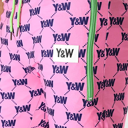 Y et W - Multi Colors Jogging Pants Rosa Celeste Reversible