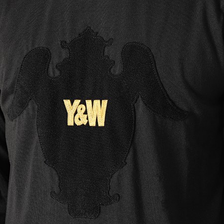 Y et W - Tee Shirt Manches Longues Noir Doré Renaissance