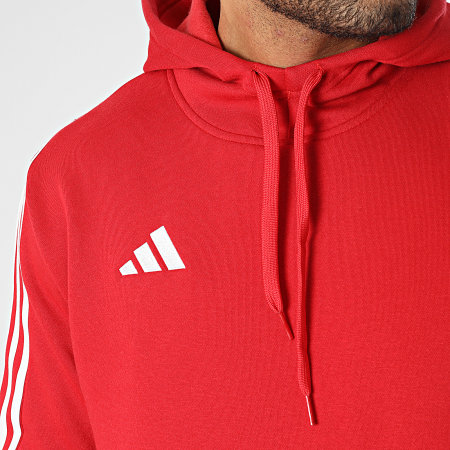 Adidas Performance - Sudadera con capucha y rayas HS3600 Rojo